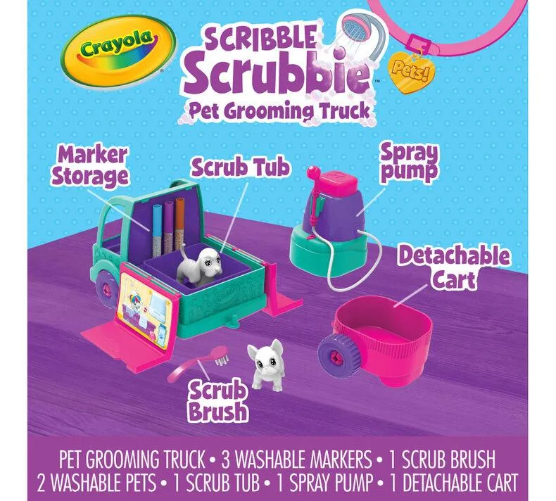 Scribble Scrubbie Pets Grooming Truck