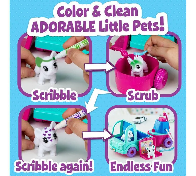 Scribble Scrubbie Pets Grooming Truck