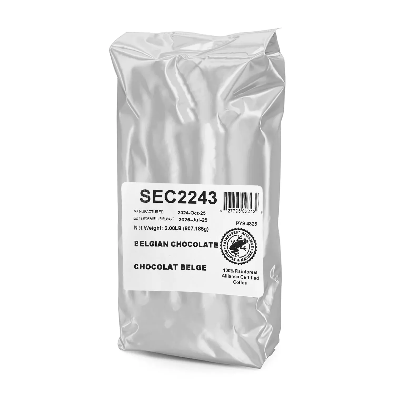 Second Cup Belgian Chocolate Whole Bean Coffee, 2 lb