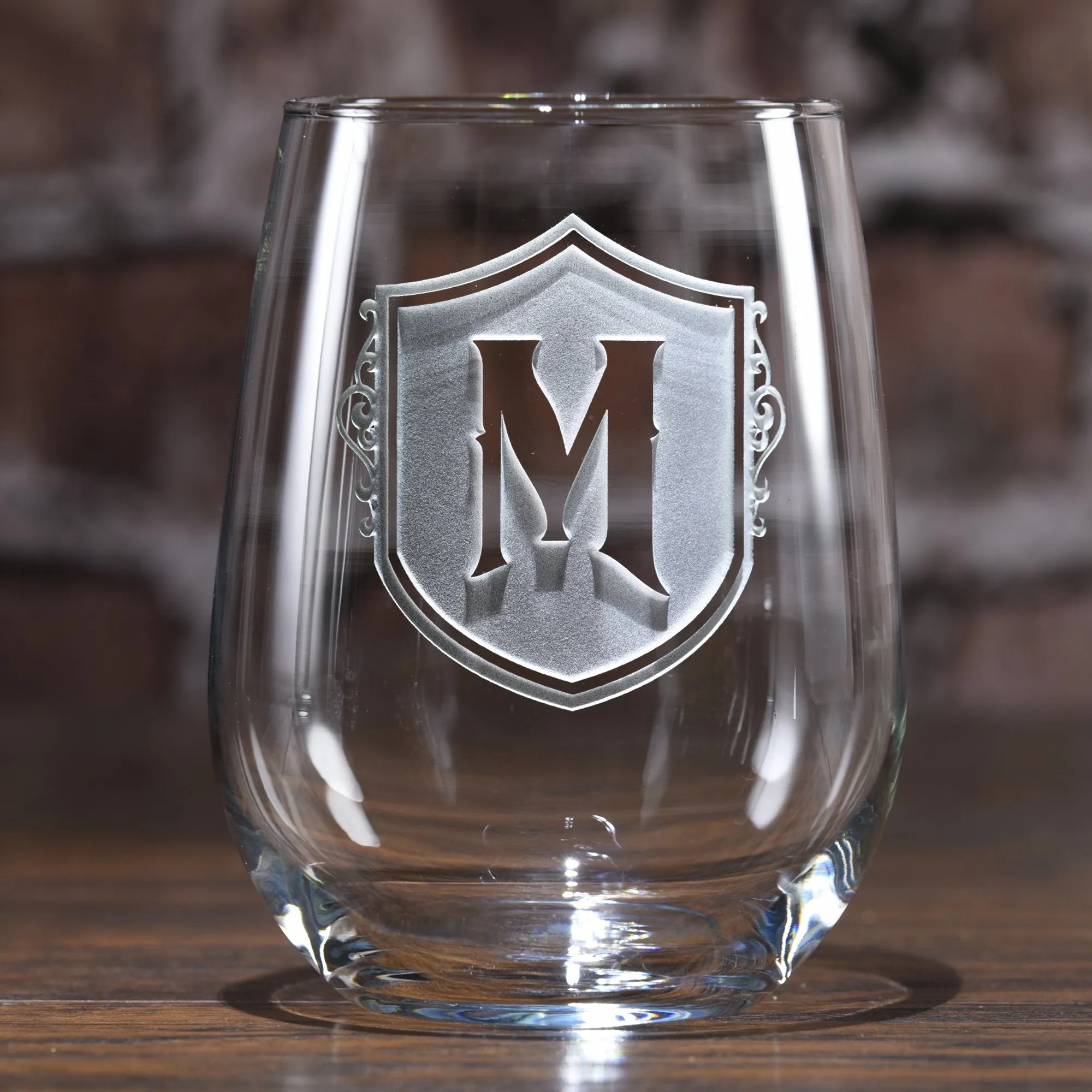 Shield Stemless Wine Glass