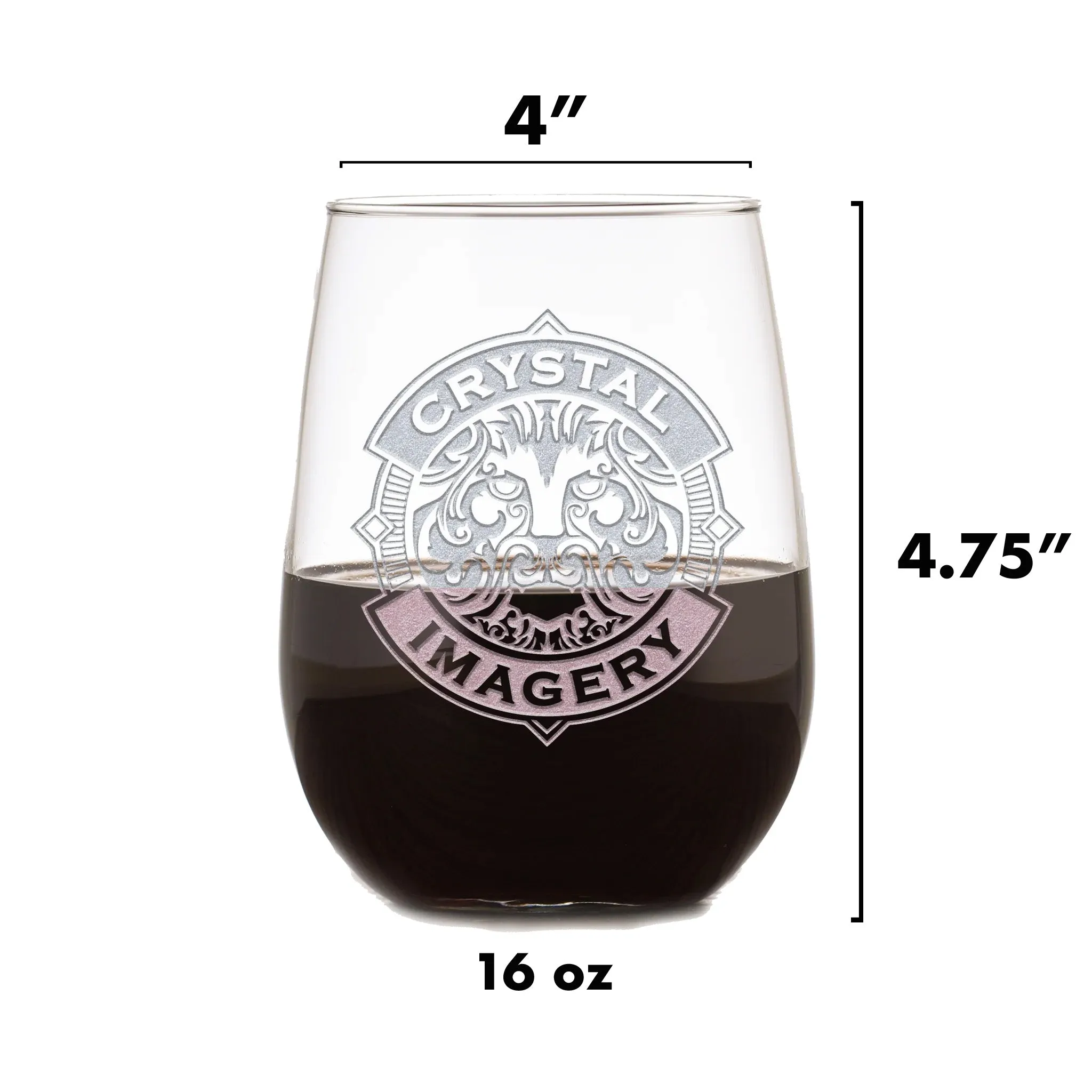 Shield Stemless Wine Glass