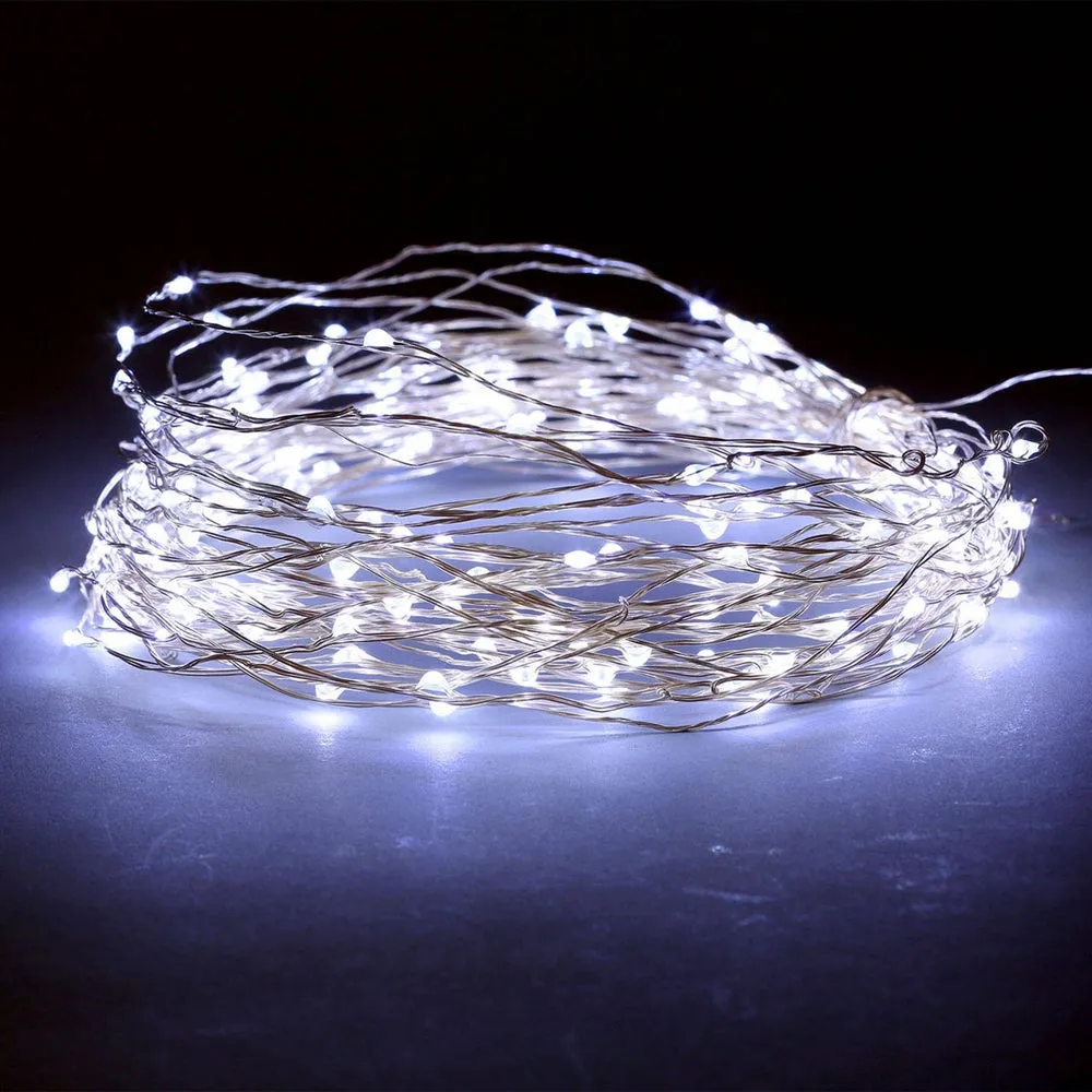 Silver Copper String Fairy Lights - Plug in