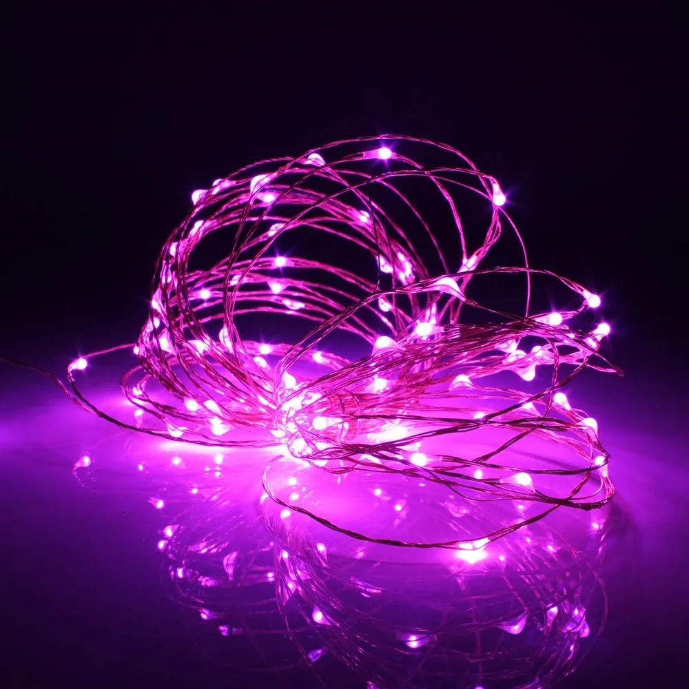 Silver Copper String Fairy Lights - Plug in