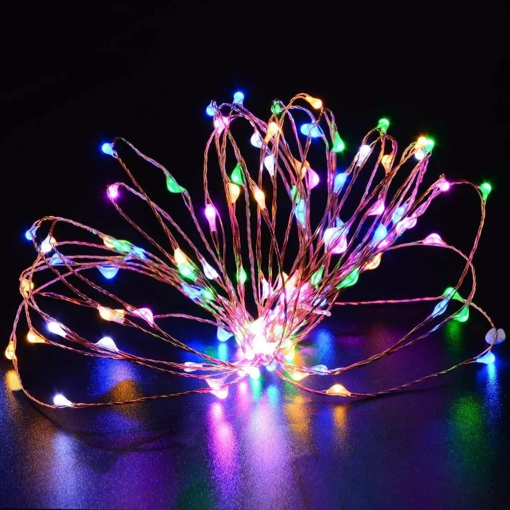 Silver Copper String Fairy Lights - Plug in