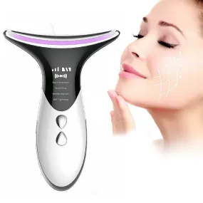 Skin Rejuvenation EMS LED Photon Therapy Neck Massager- USB Charging