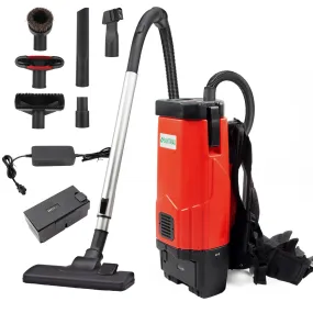 SM05 Backpack Vacuum Cleaner, 106 CFM Air Flow, 5.28 Quart, Cordless