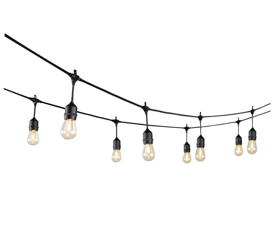 SmartYard 24 Ft. Waterproof LED String Light, 12 bulbs Plug-In