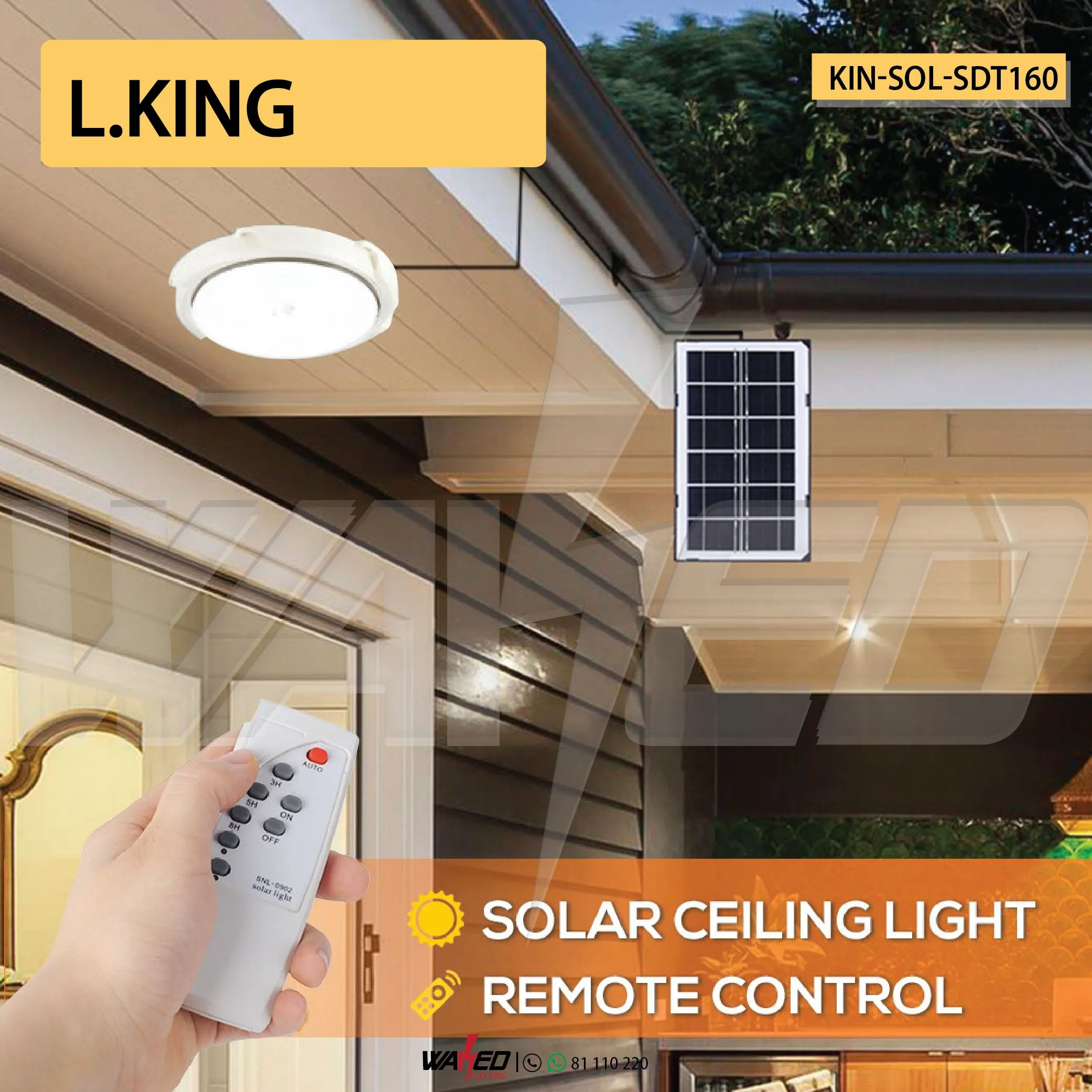 Solar Ceiling Light -160W - L.King