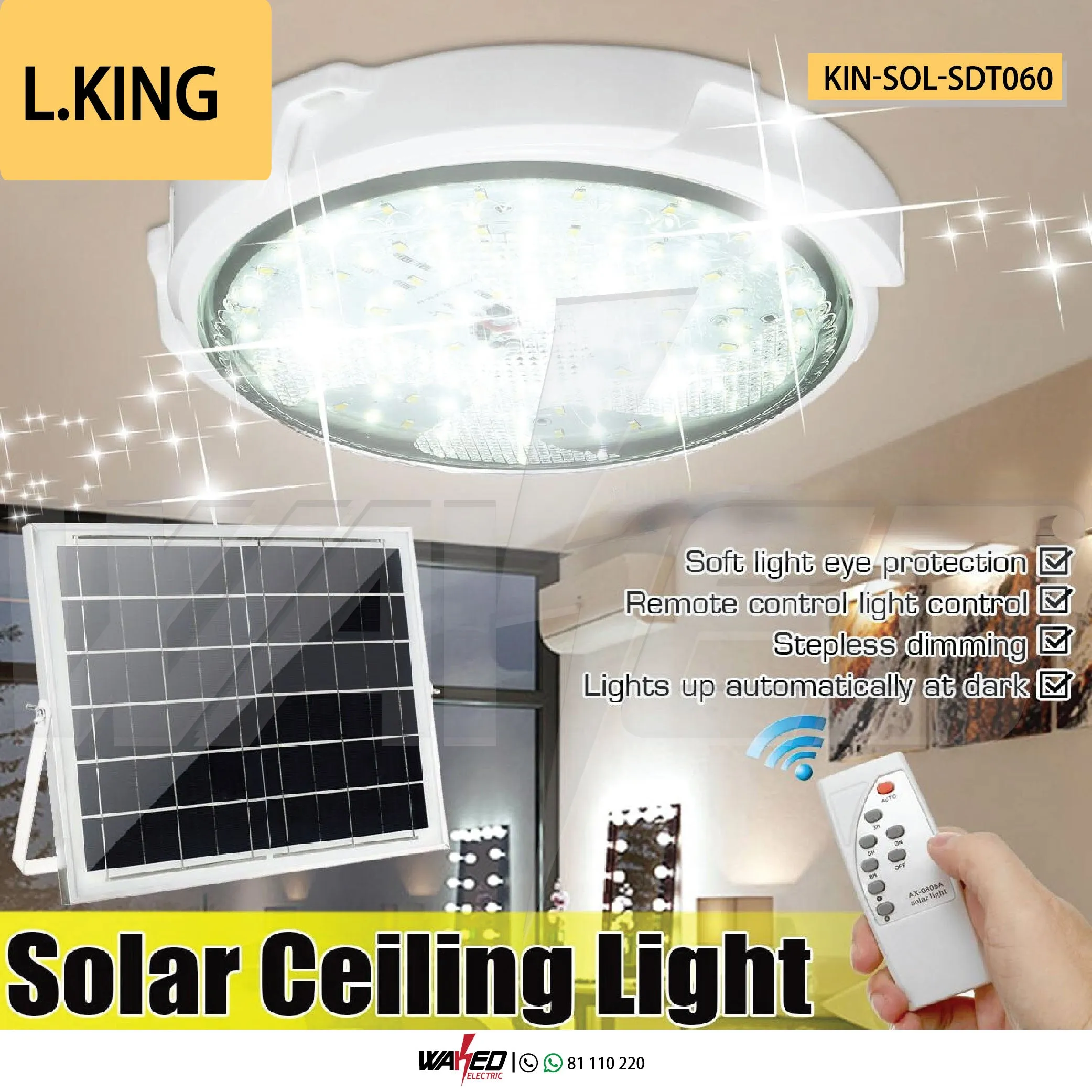 Solar Ceiling Light -160W - L.King