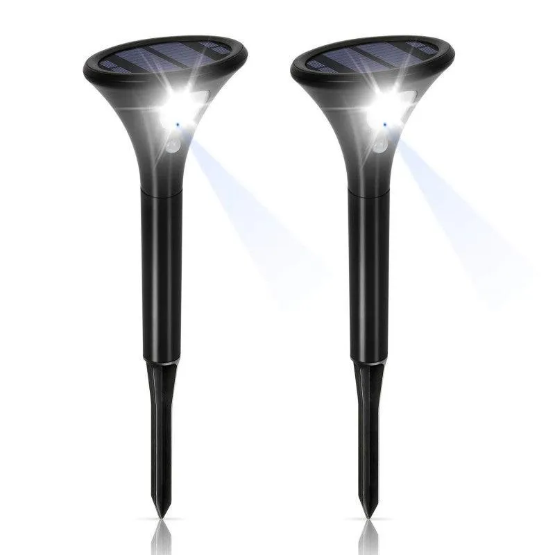 Solar Garden Lights with Spike - Motion Sensor - Two in One package