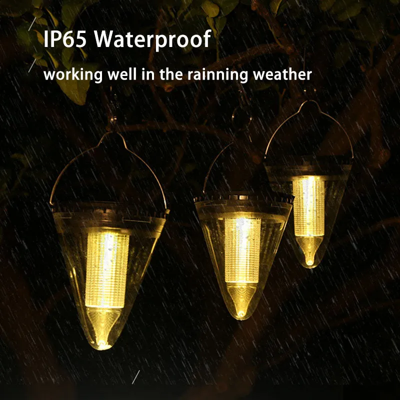 Solar Hanging Light Outdoor waterproof Led Decorative Light Landscape Decor for Table Garden Yard