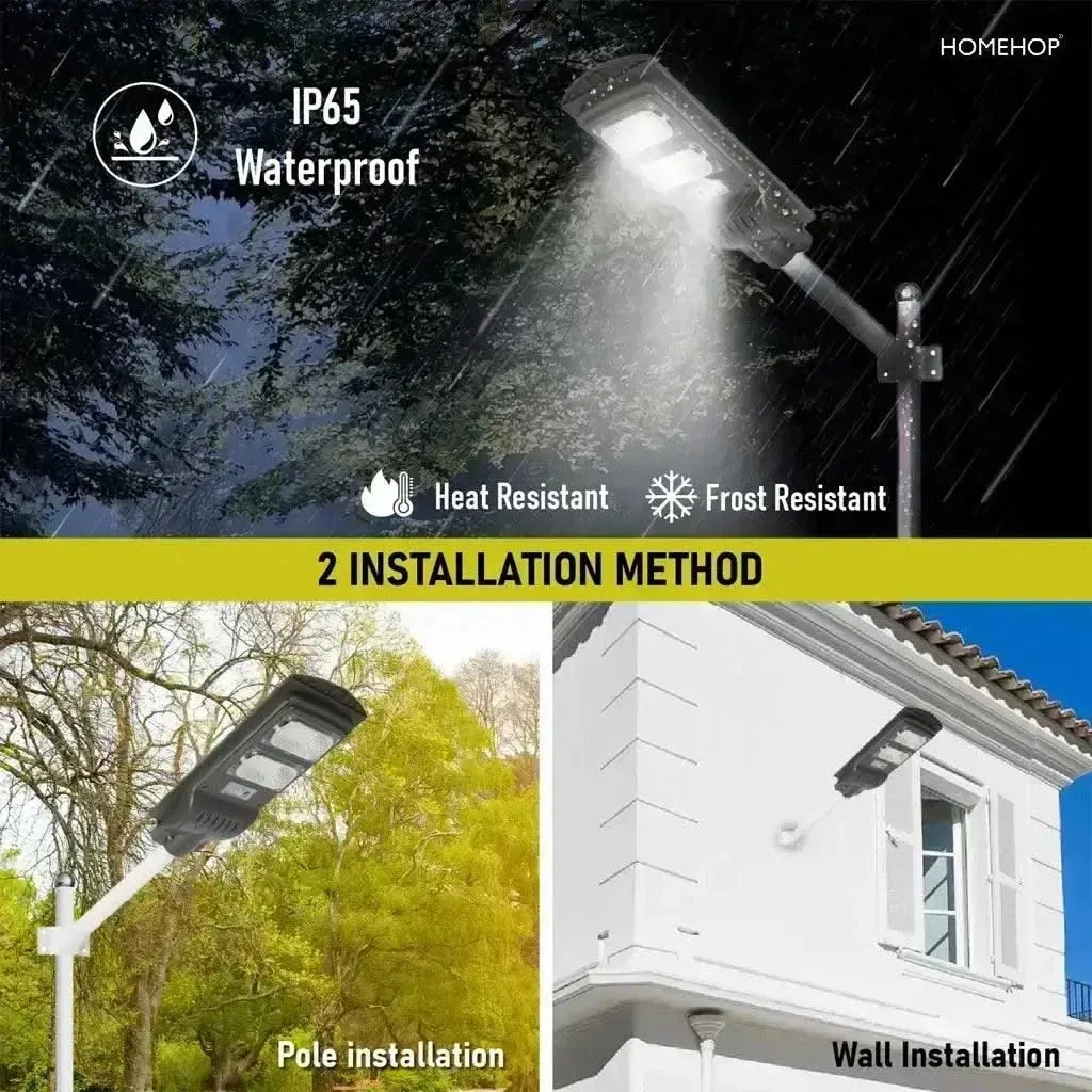 Solar LED Street Lighting waterproof with motion sensor for Home, Garden (60W, Remote Control)