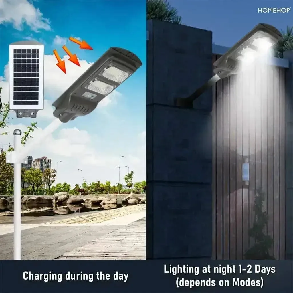 Solar LED Street Lighting waterproof with motion sensor for Home, Garden (60W, Remote Control)