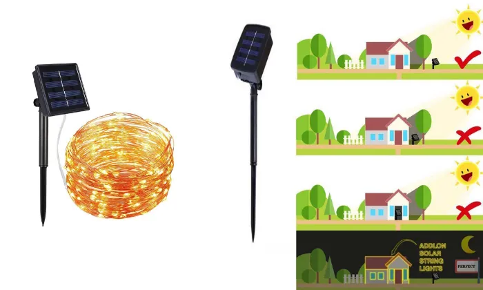 Solar Power Copper Wire Decorative String Lights