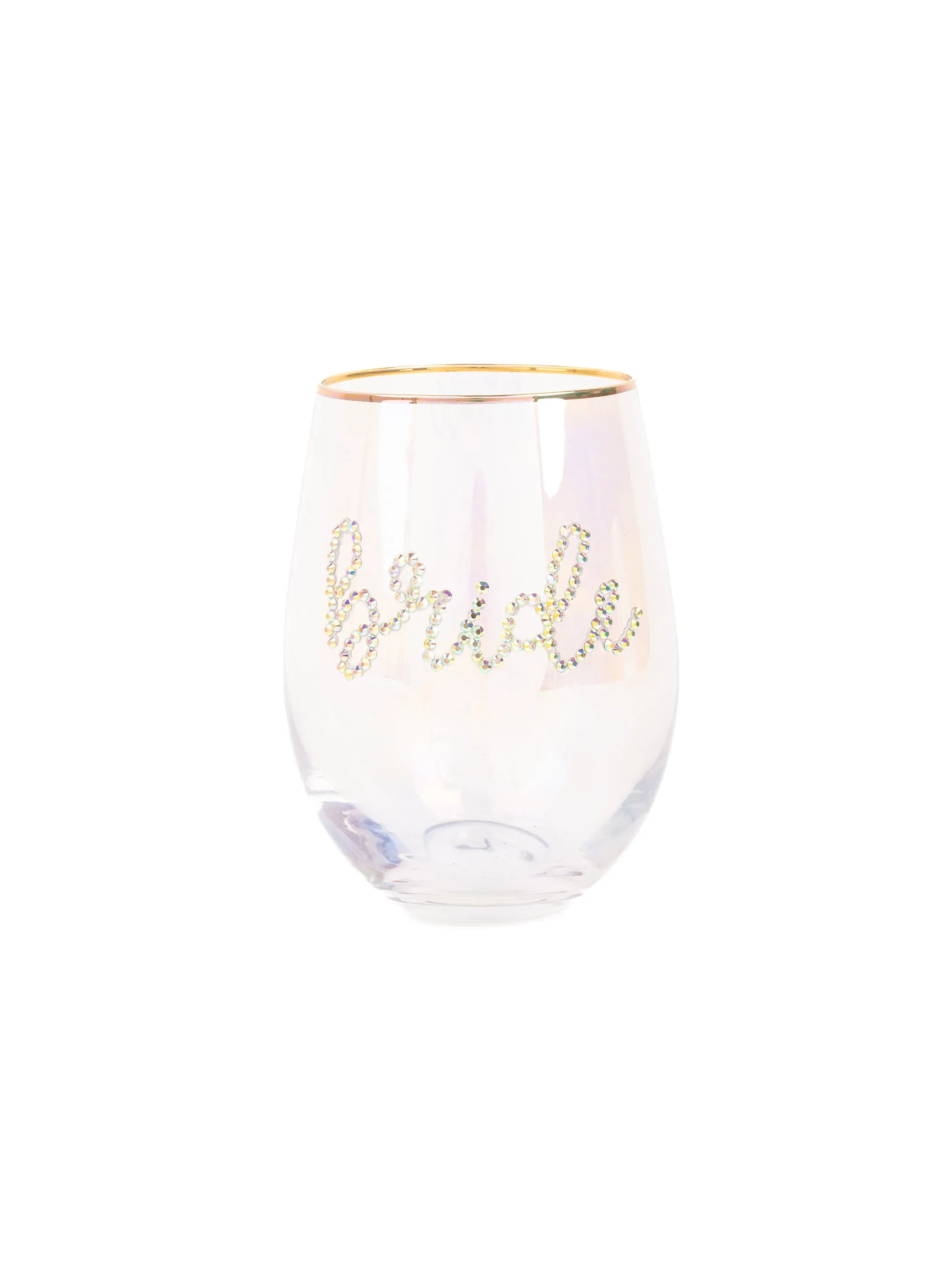 Stemless Wine Glass | Rhinestone Bride