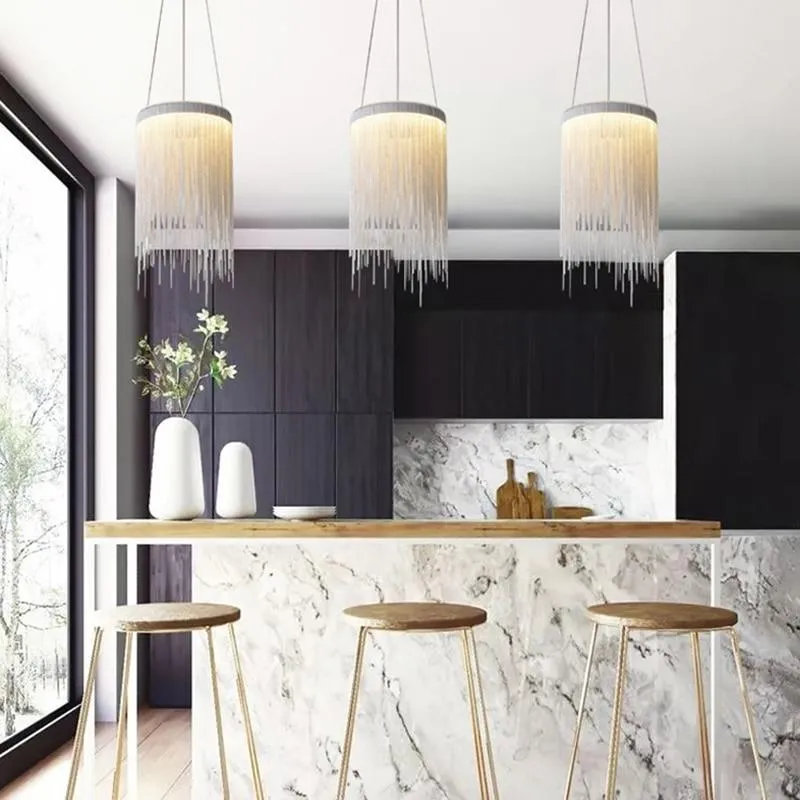 String Light Kitchen Pendants