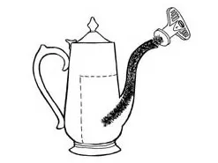 Tea Kettle Spout Brush