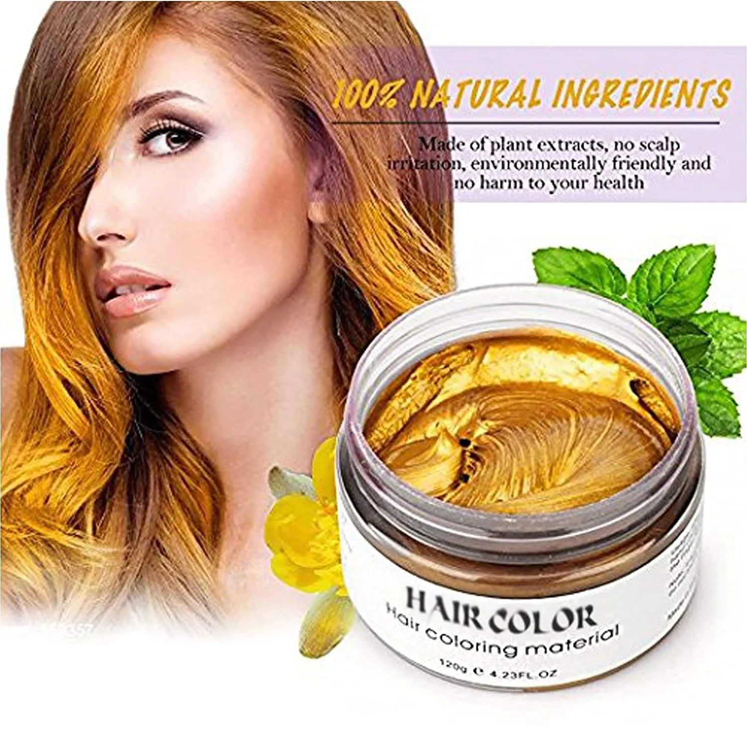 Temporary Gold Hair Color Wax