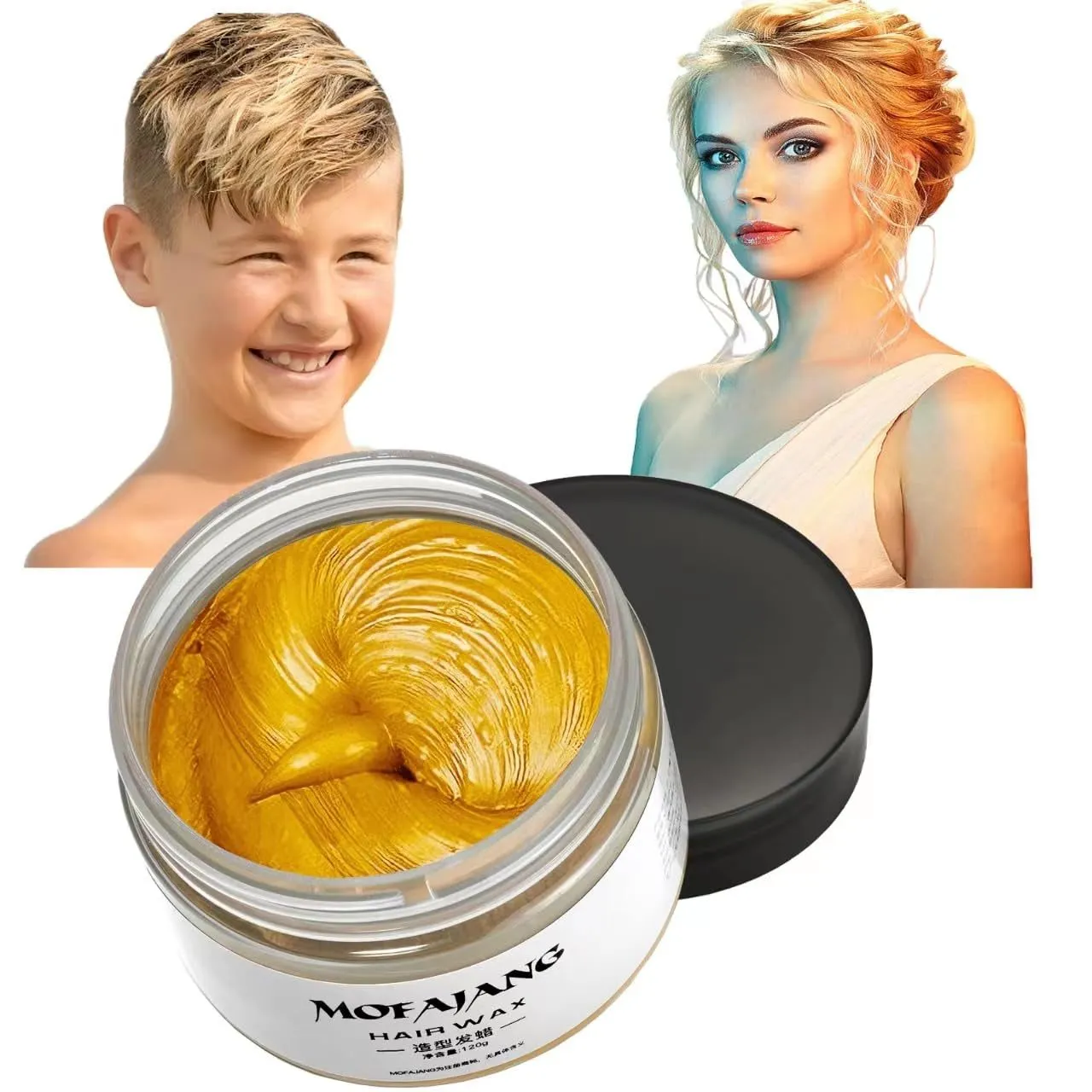 Temporary Gold Hair Color Wax