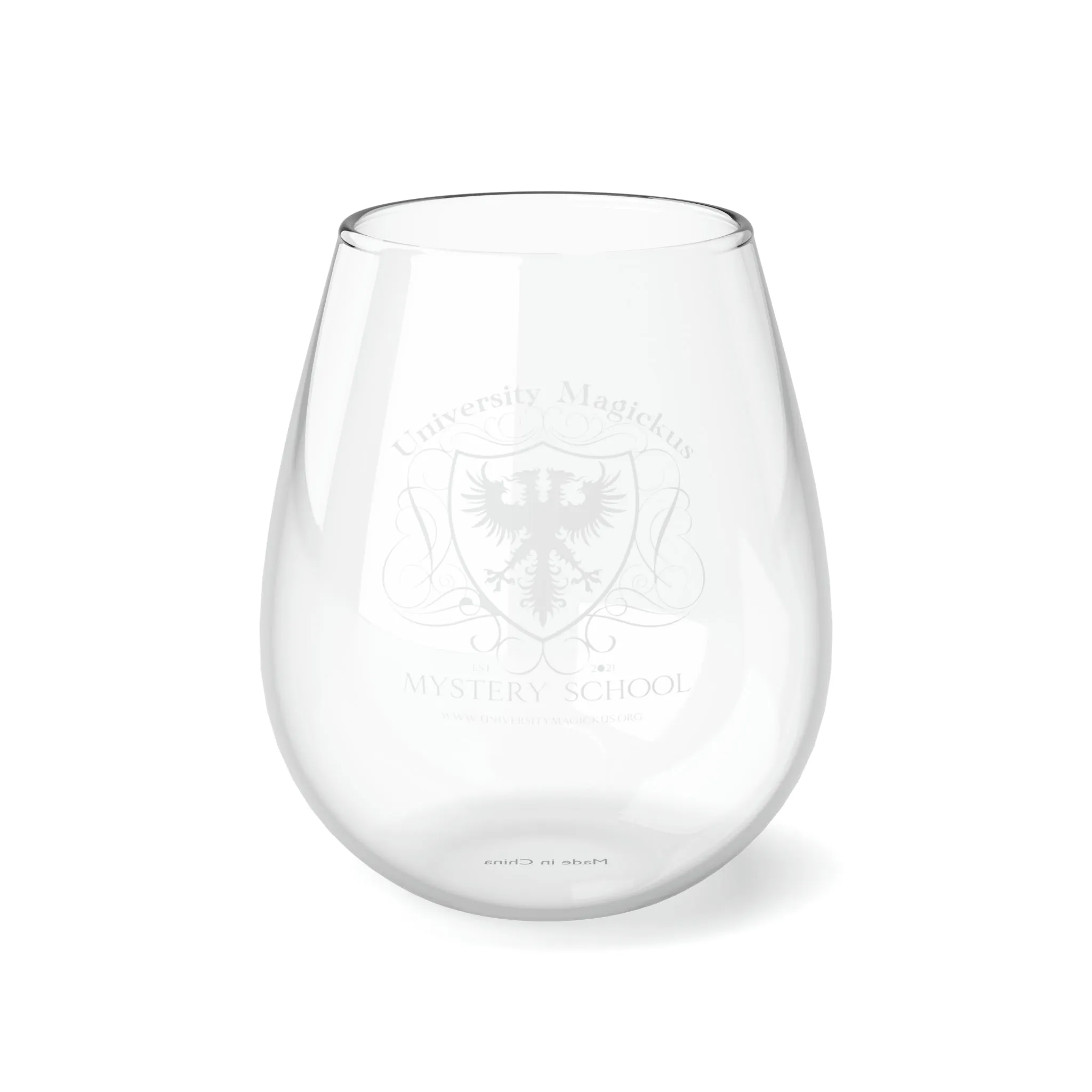 University Magickus Stemless Wine Glass