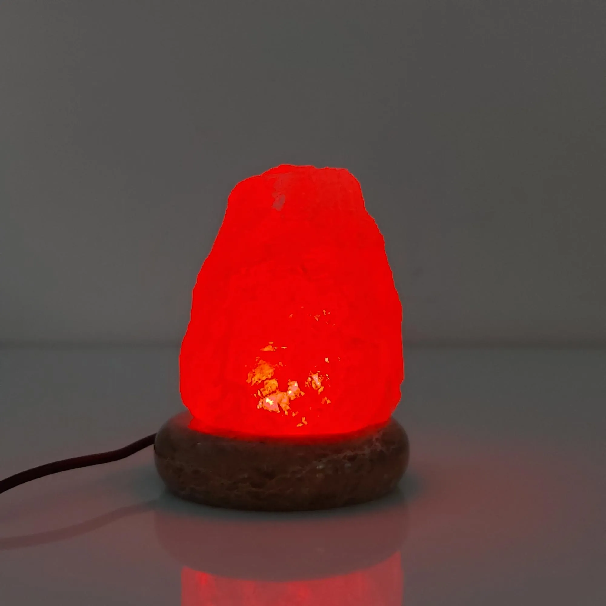 USB Colour Changing Salt Himalayan Lamp - Natural Shape Pink Rock LED Light