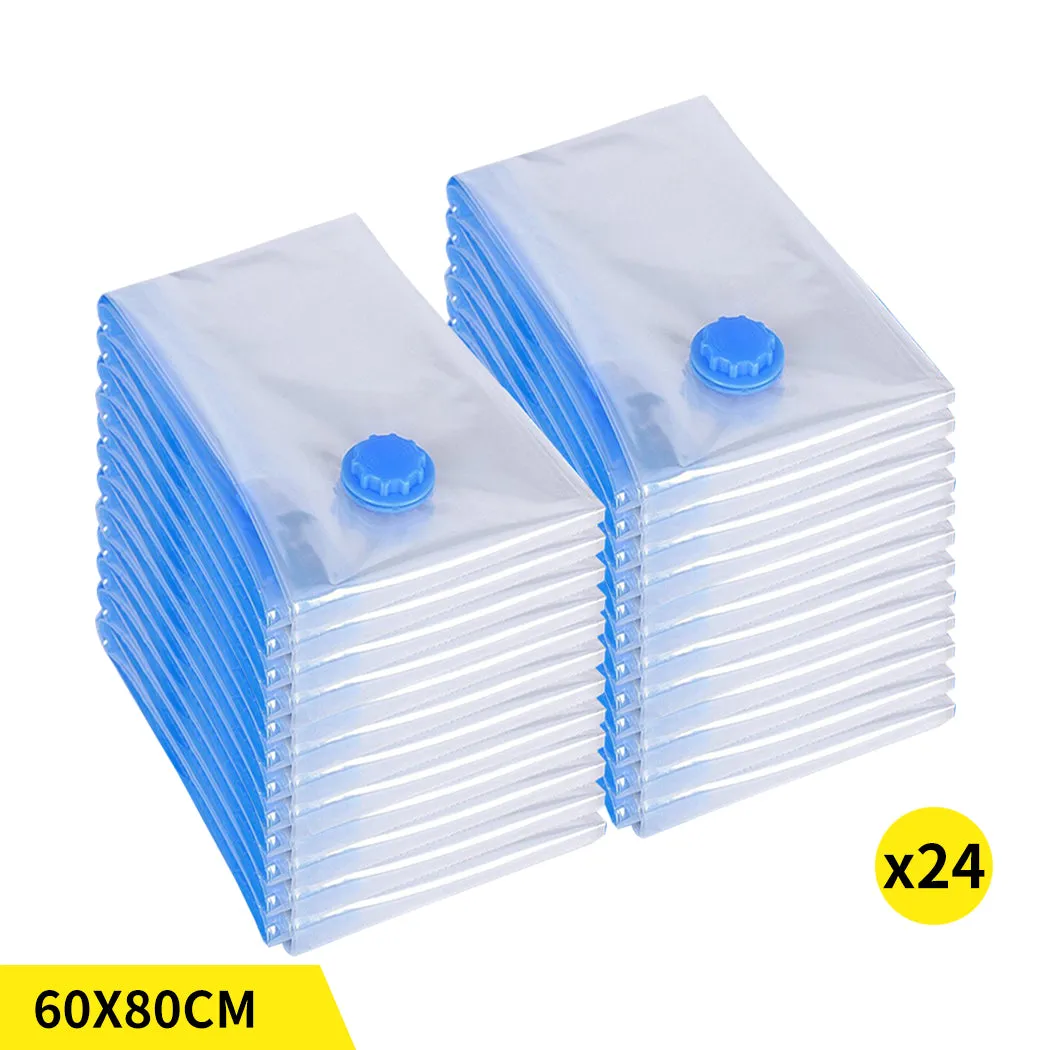 Vacuum Storage Bags Save Space Seal 60x80cm-24PK