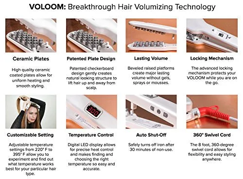 VOLOOM Classic 1 1/2 Inch Volumizing Hair Iron