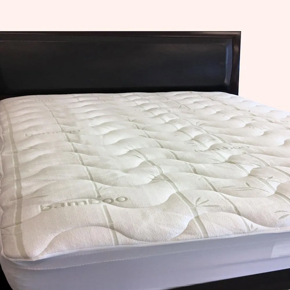 Waterproof Bamboo Jacquard Mattress Pad