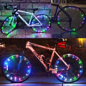 Wheel Light Multi Color Spoke Lights 7 colors 18 pattern -Live4Bikes