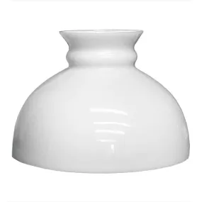 White Glass Student Lamp Shades, 10 inch fitter