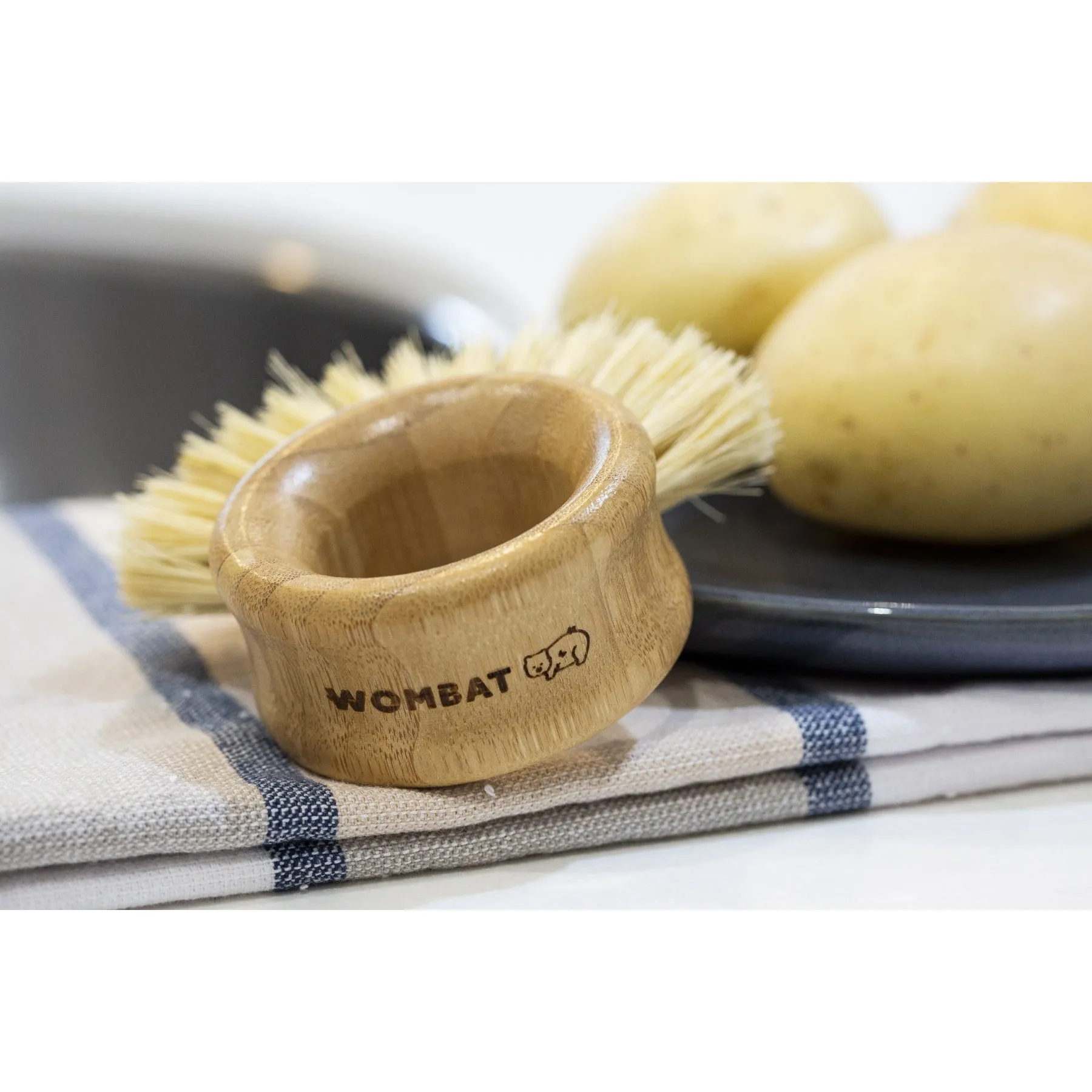 Wombat Bamboo Vegetable Brush