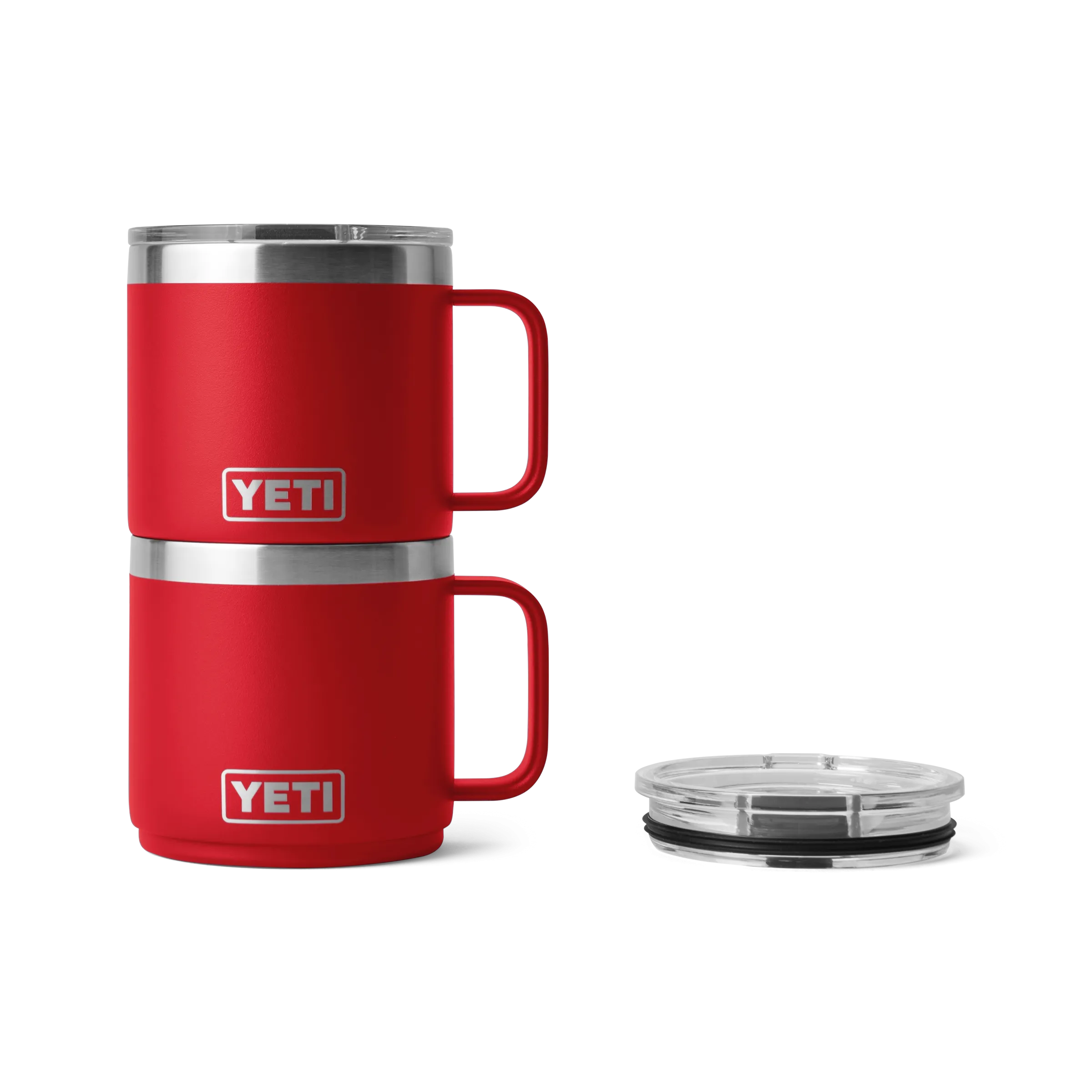 Yeti Rambler 14oz/414ml Stackable Mug 2.0 with Magslider Lid - Rescue Red