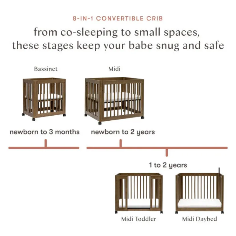 Yuzu 8-in-1 Convertible Crib