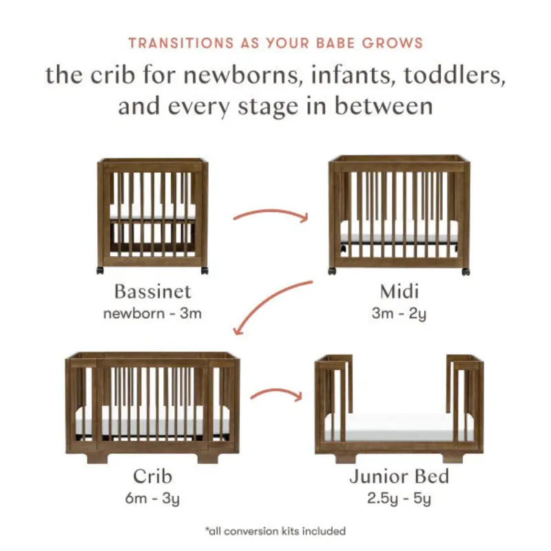 Yuzu 8-in-1 Convertible Crib