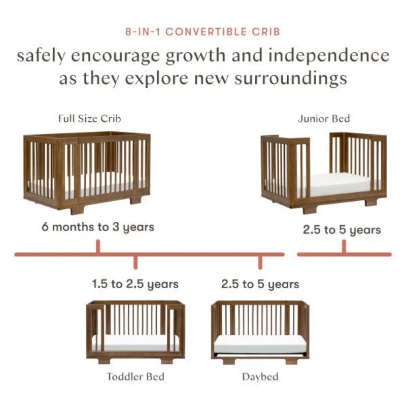 Yuzu 8-in-1 Convertible Crib