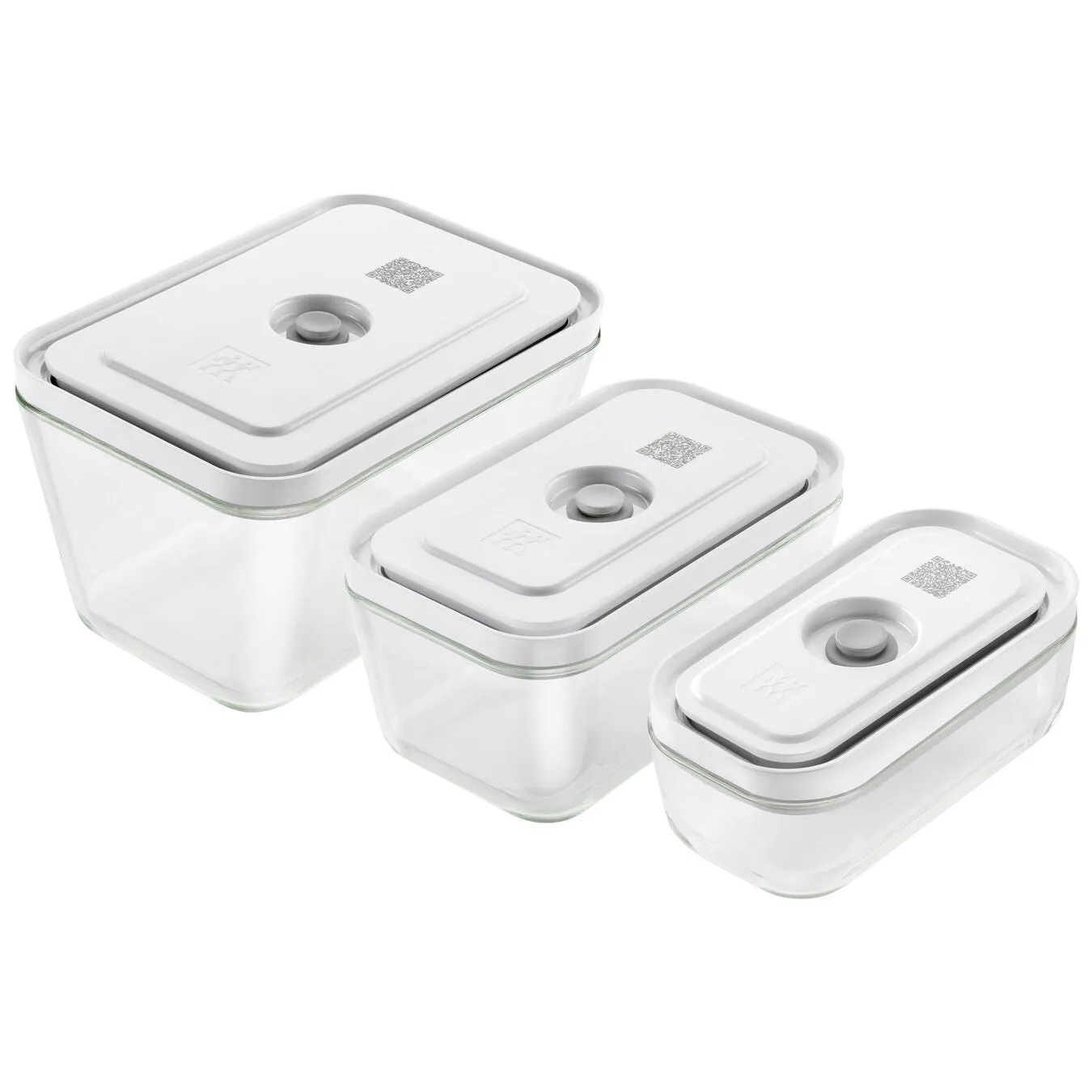 ZWILLING Fresh & Save 3-pc Small/Medium/Large Vacuum Container Set, Grey